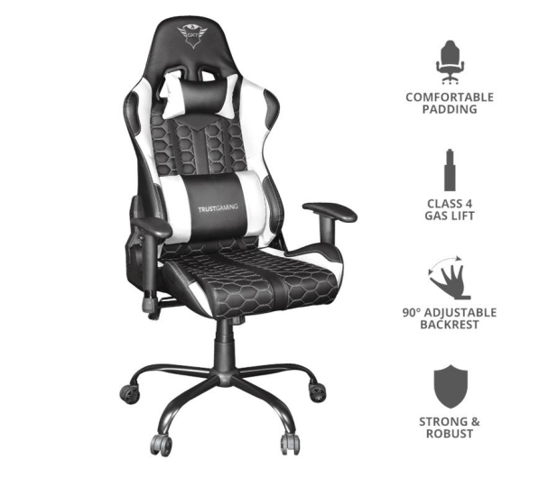 Trust GXT 708W Resto Gaming (Czarno-Biały) - 684610 - zdjęcie 5